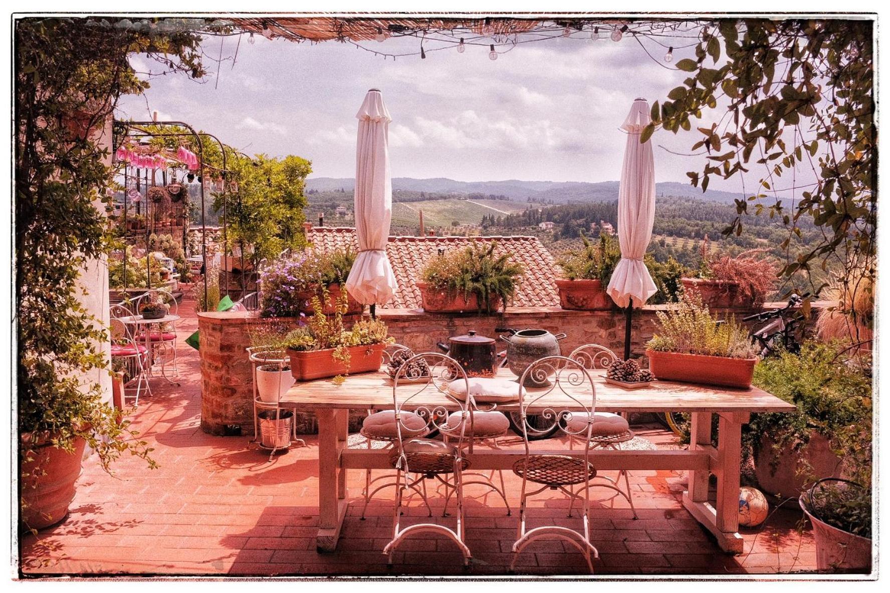 Le Terrazze Del Chianti B&B Residenza D'Epoca E Di Charme San Donato in Poggio Экстерьер фото
